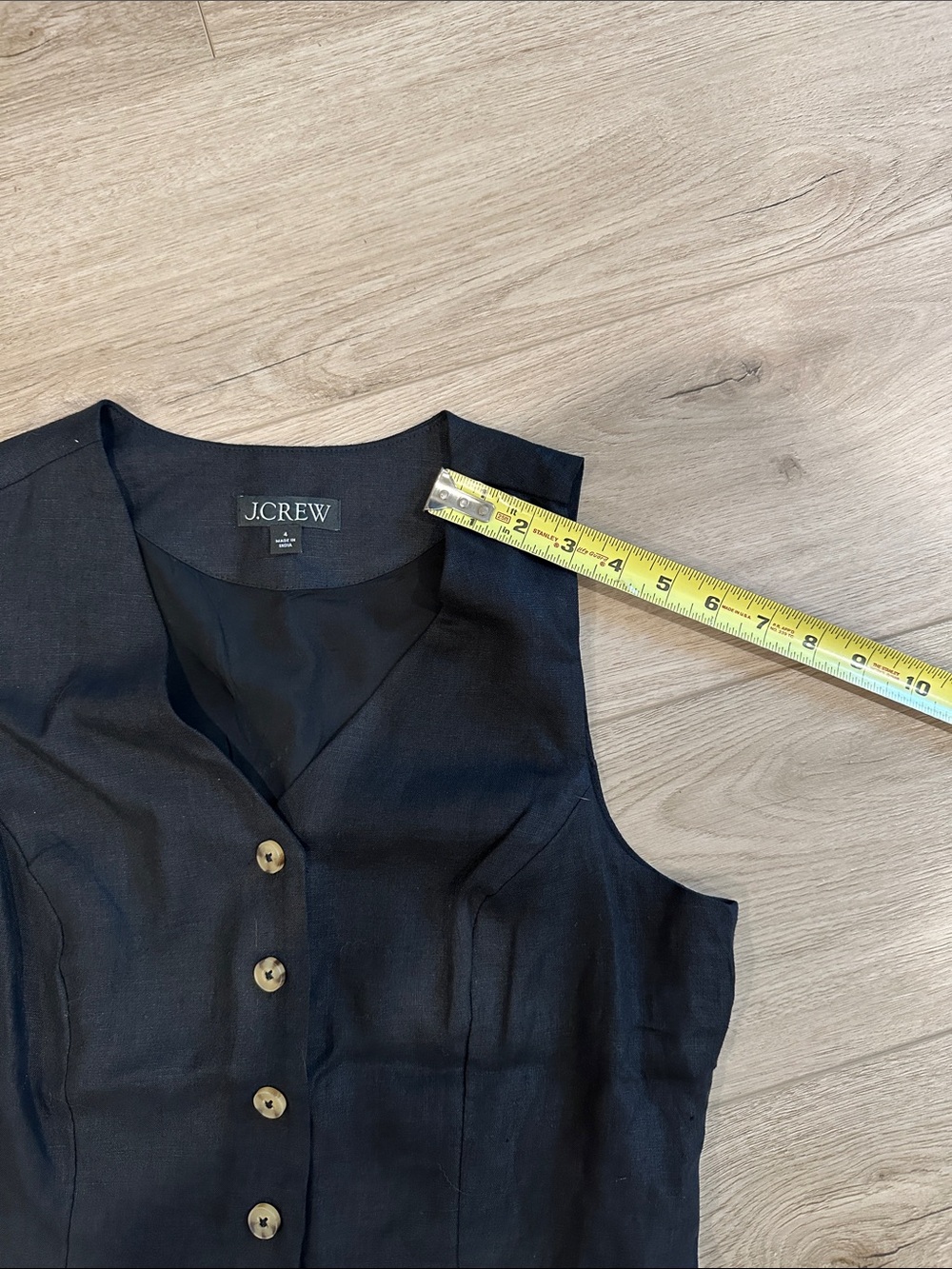 J. Crew Black Slim-fit Vest in Linen - Picture 6 of 6